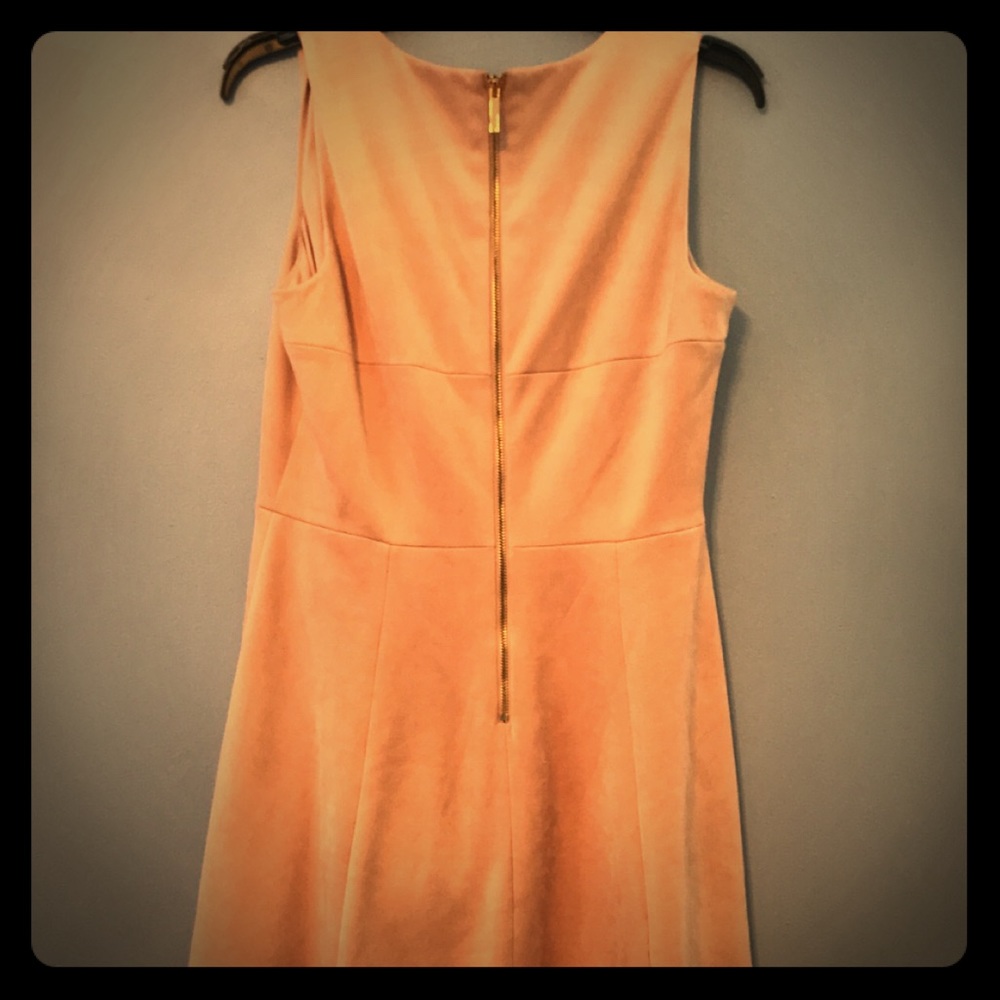 Calvin Klein Salmon pink suede dress